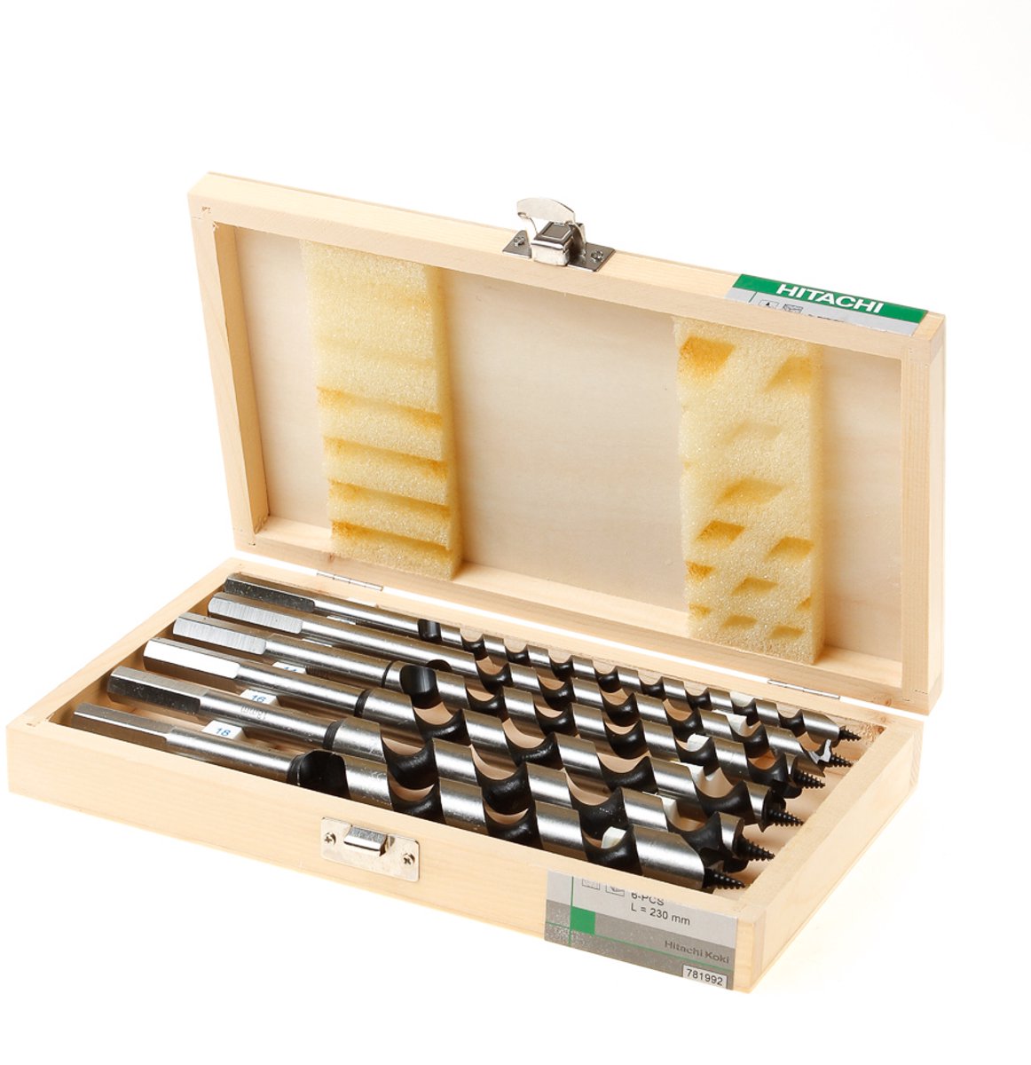 HiKOKI - slangenboor set - 6 stuks - voor houtbewerking - professional - 230mm lengte-0