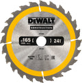 Dewalt construction series - saw blade - 165mm - 24t - wood-0