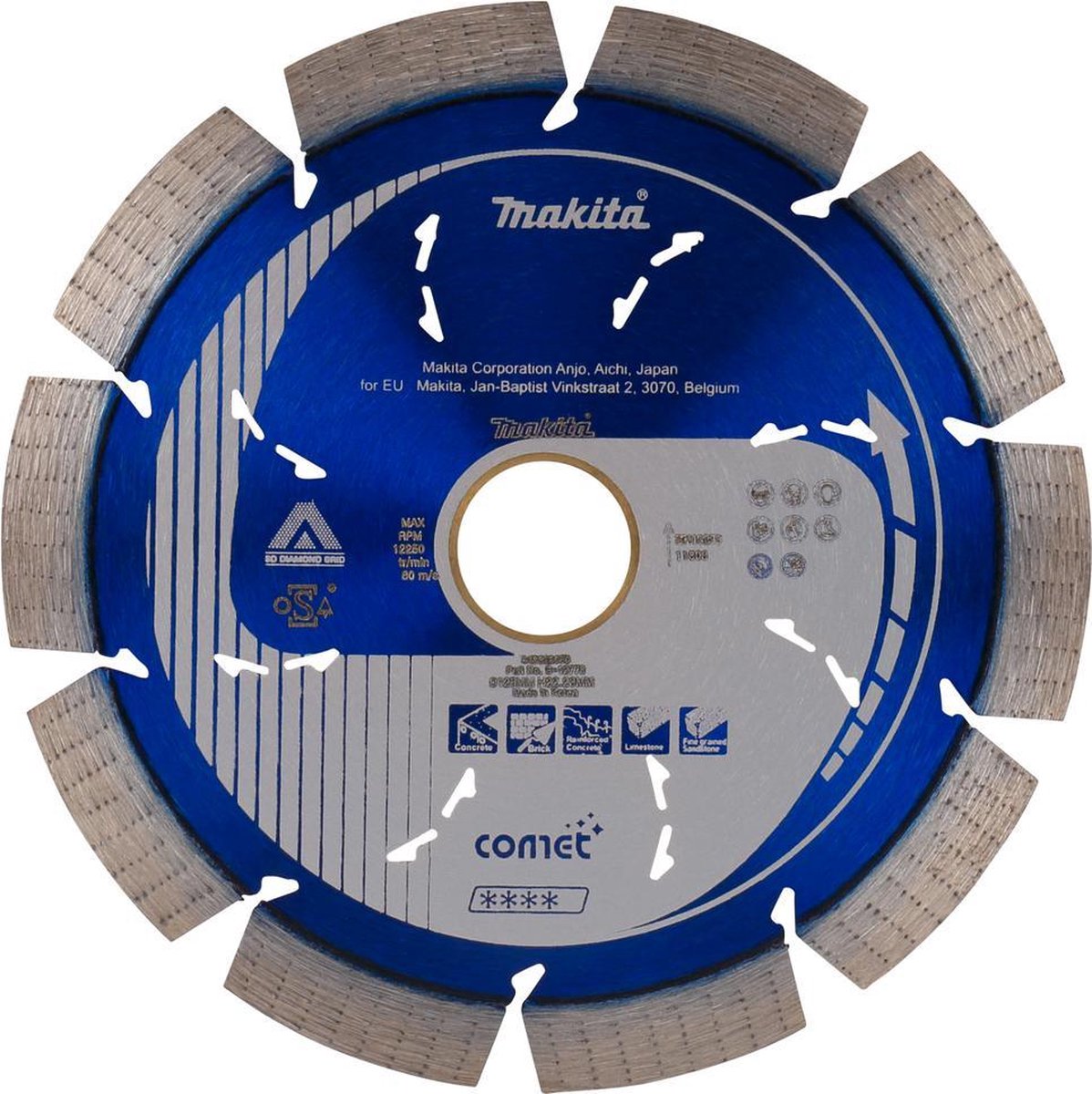 Makita accessories diamond disc 125x22.2mm blue - b-12778-0