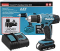 Makita tools - 18v cordless drill screwdriver, 1x battery 1.5 ah li-ion, charger ddf453syx5-0
