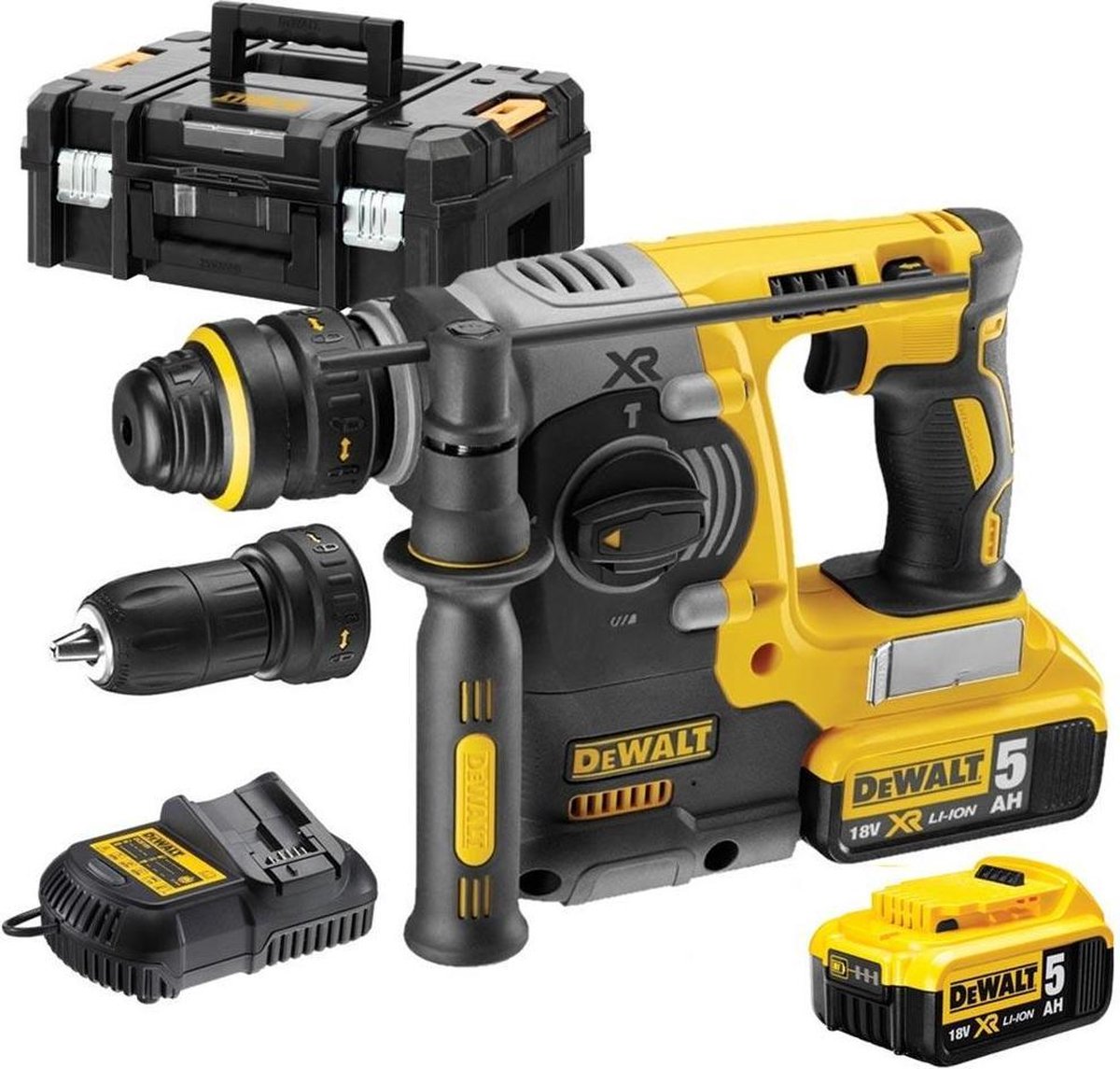 Dewalt xr series - battery sds-plus hammer drill - 18v - 2.1j - brushless-0