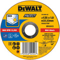 Dewalt dt43902 cutting discs 125x22.2x1mm. stainless steel stainless steel ve=1-0