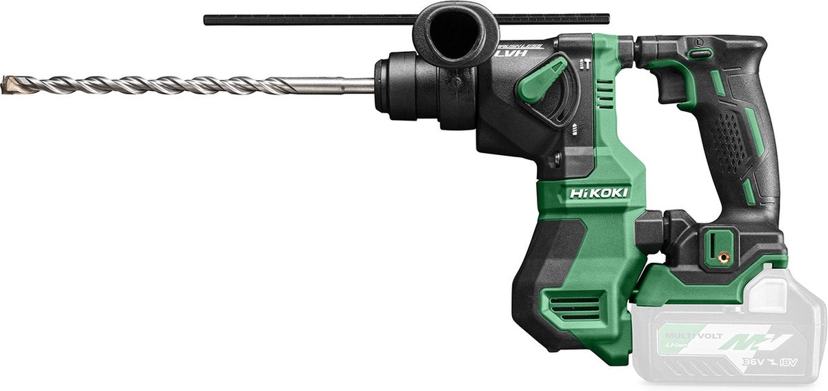 Hikoki dh18dpaw2z | SDS-Plus Cordless Rotary Hammer 18V - 1.3 J | Without batteries charger | In case - dh18dpaw2z-0