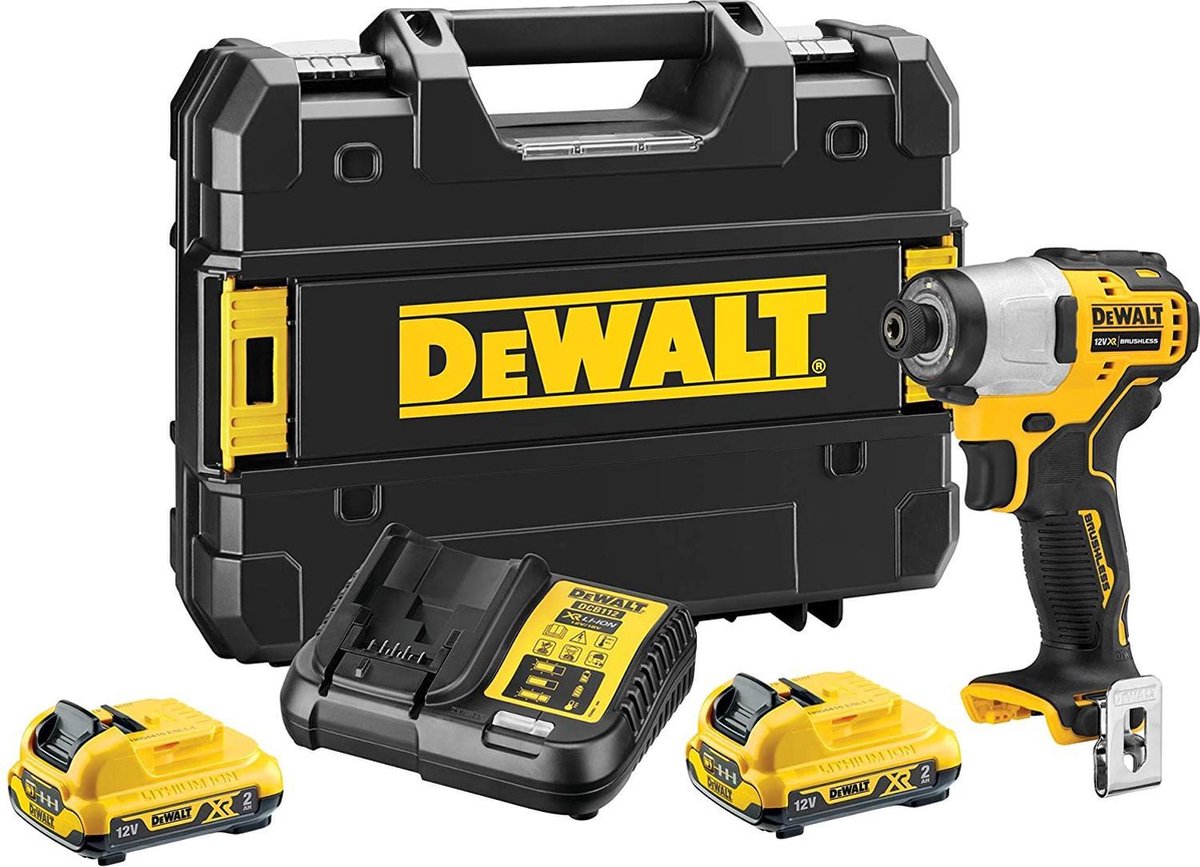 Dewalt dcf801d2 cordless impact driver 12v 2.0ah xr - dcf801d2-qw-0