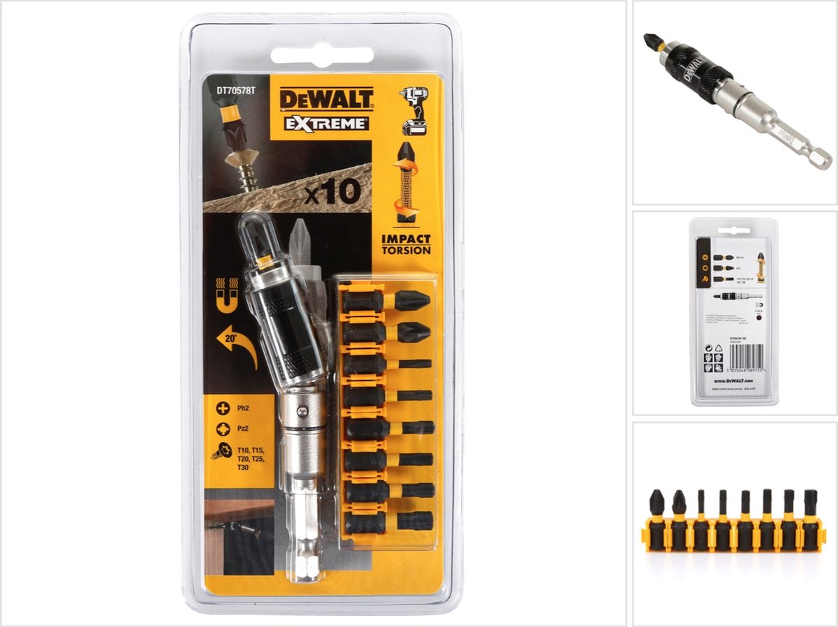 Dewalt screw bit set 10 pcs-0