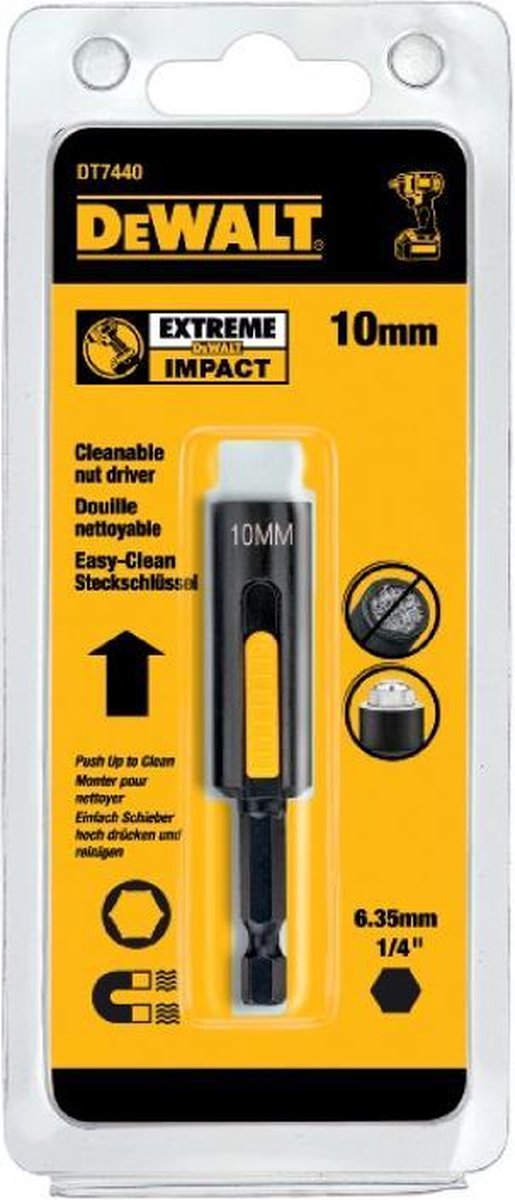 Dewalt dt7440 extreme impact magnetic bit socket wrench - 10mm-0