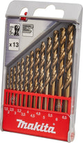 Makita metal drill set hss-co 13-piece - d-57180-0