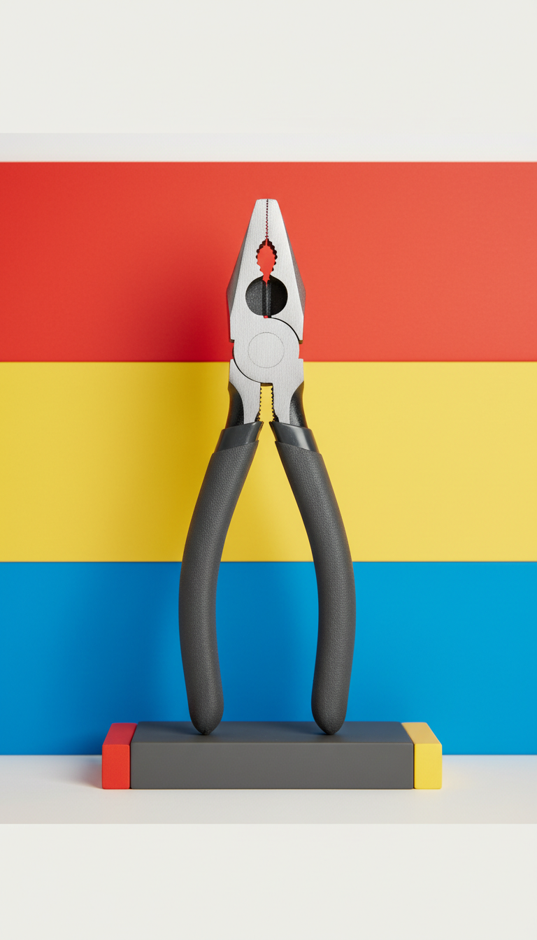 Electrician's Pliers with Insulated Grip