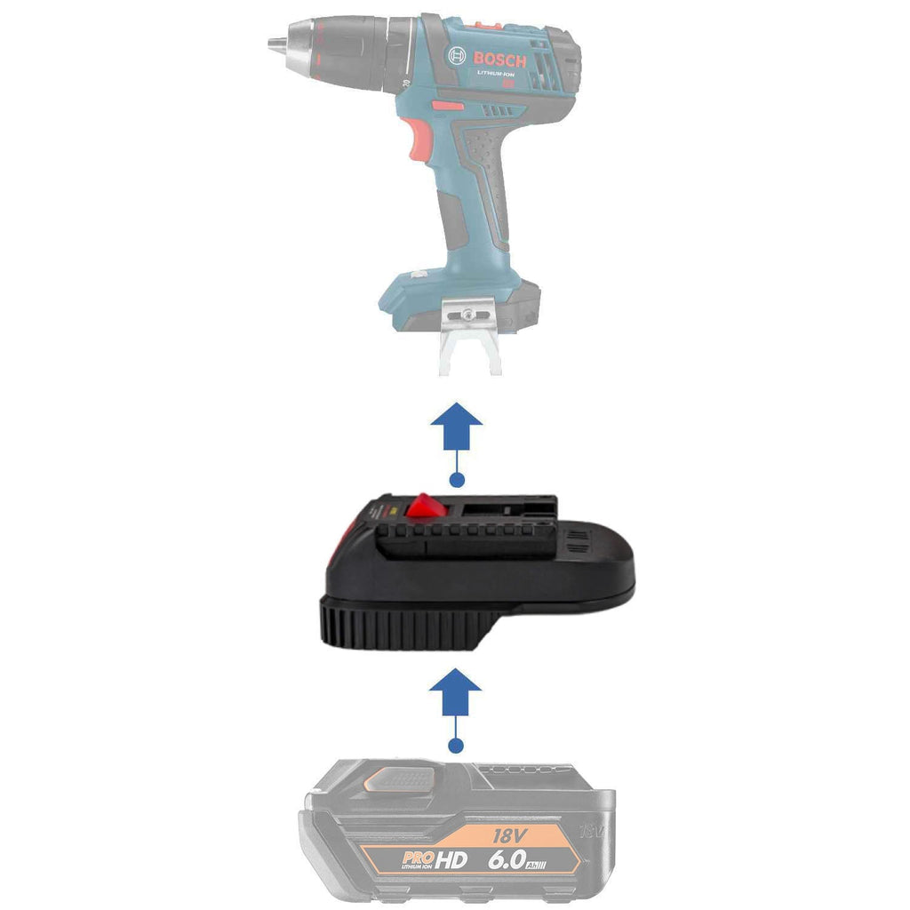 AEG 18V to Bosch 18V (Blue) Battery Adapter-0