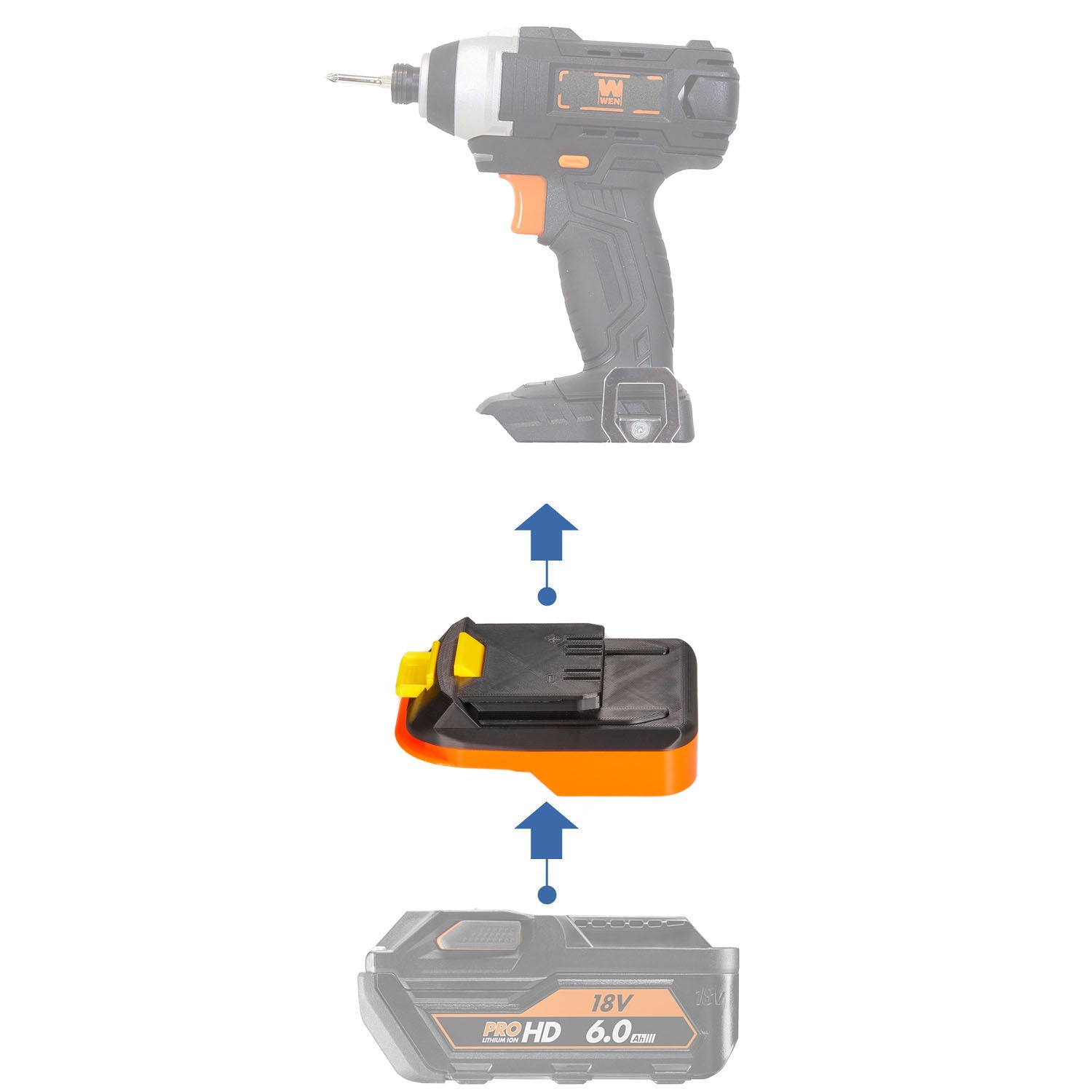 AEG 18V to WEN 20V Battery Adapter-0