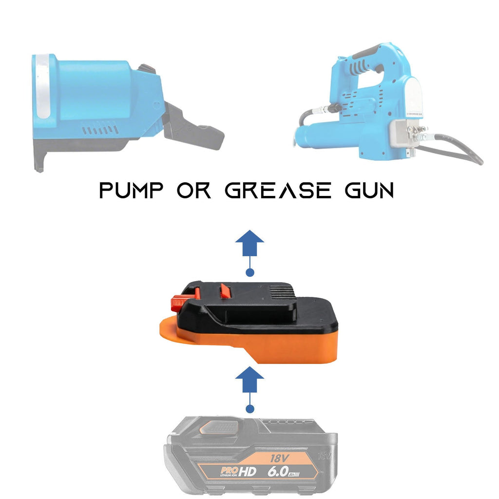 AEG 18V to MacNaught 18V Battery Adapter (Pump, Grease Gun)-0