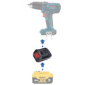DeWalt 20V to Bosch (Blue) 18V Battery Adapter-0