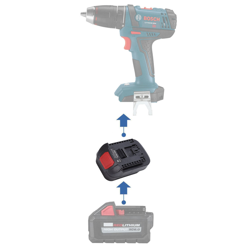 Milwaukee 18V to Bosch (Blue) 18V Battery Adapter-0
