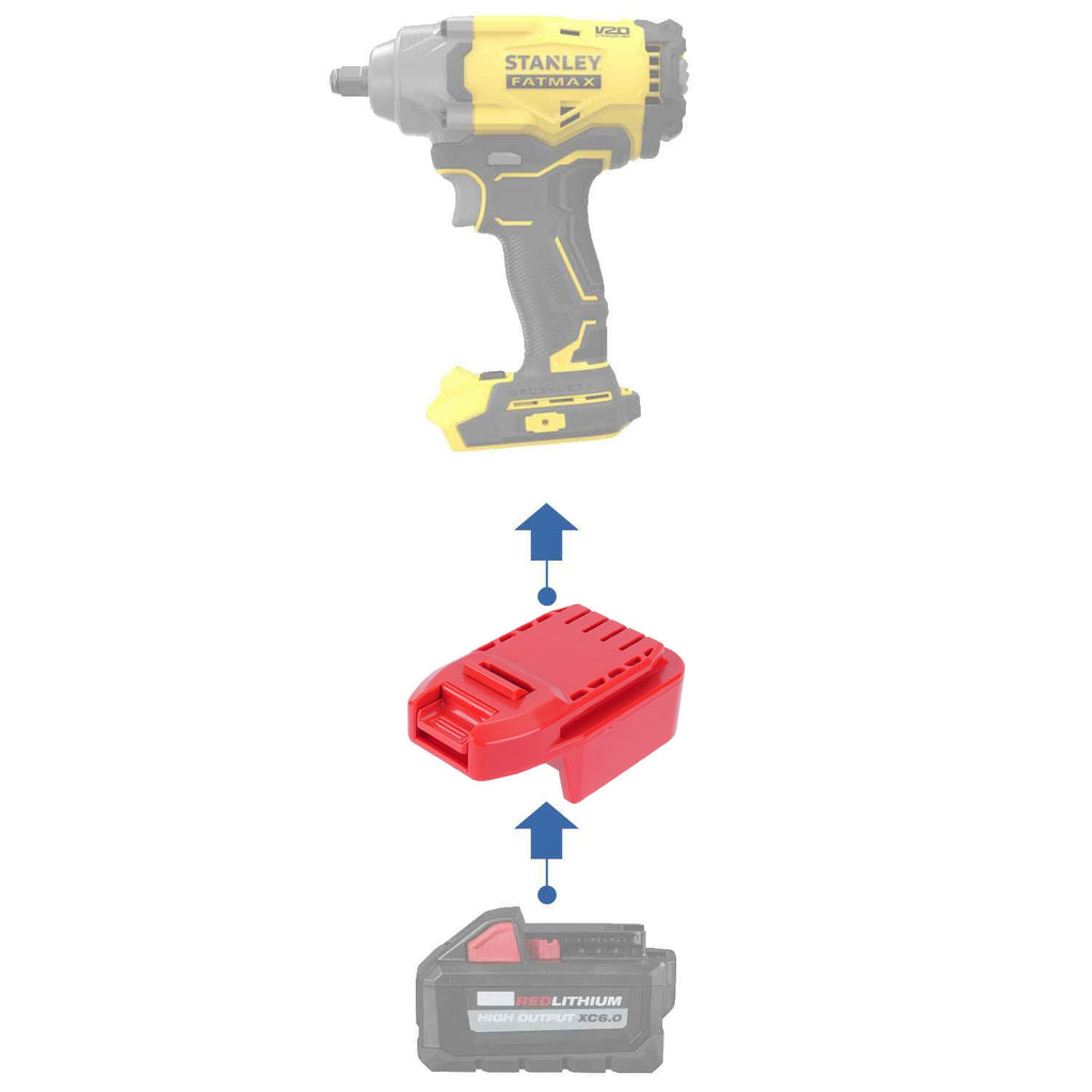Milwaukee 18V to Stanley V20 Battery Adapter-0