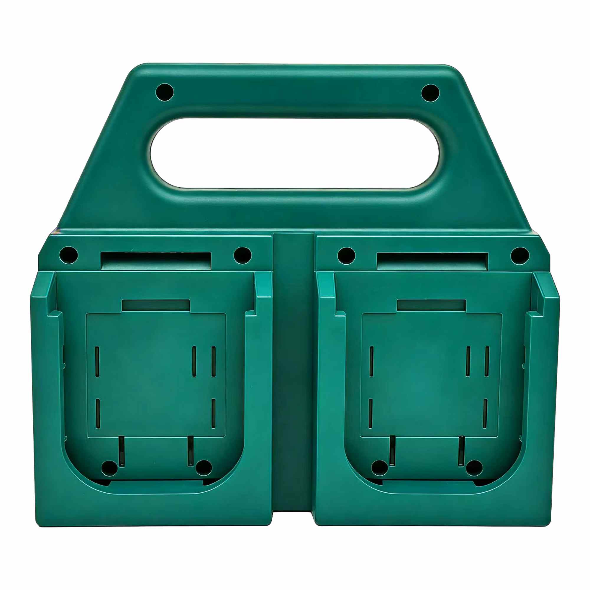 4-Bank Battery Holder & Carrier for Bosch Professional (Blue) GBA 18V Batteries-1