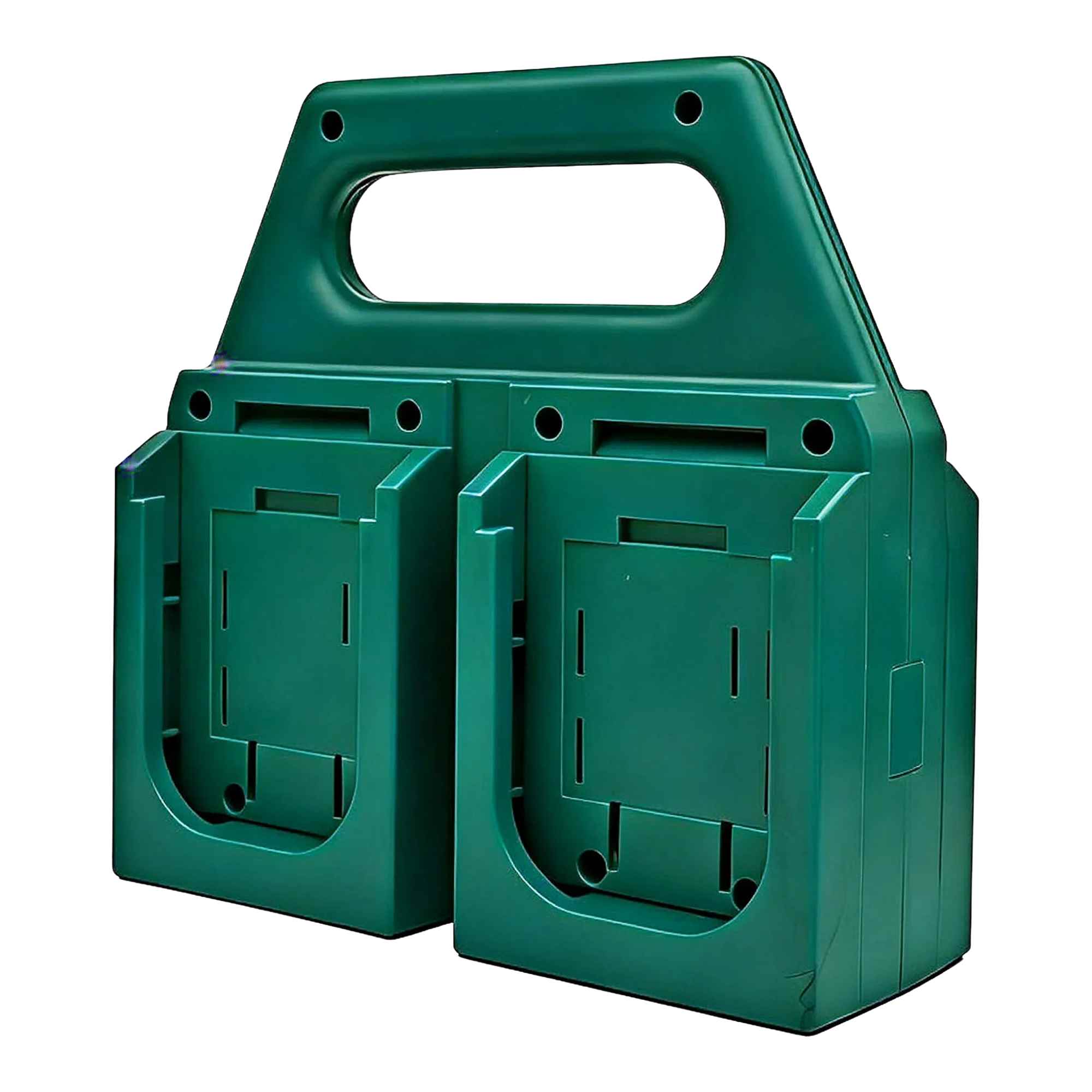 4-Bank Battery Holder & Carrier for Bosch Professional (Blue) GBA 18V Batteries-0