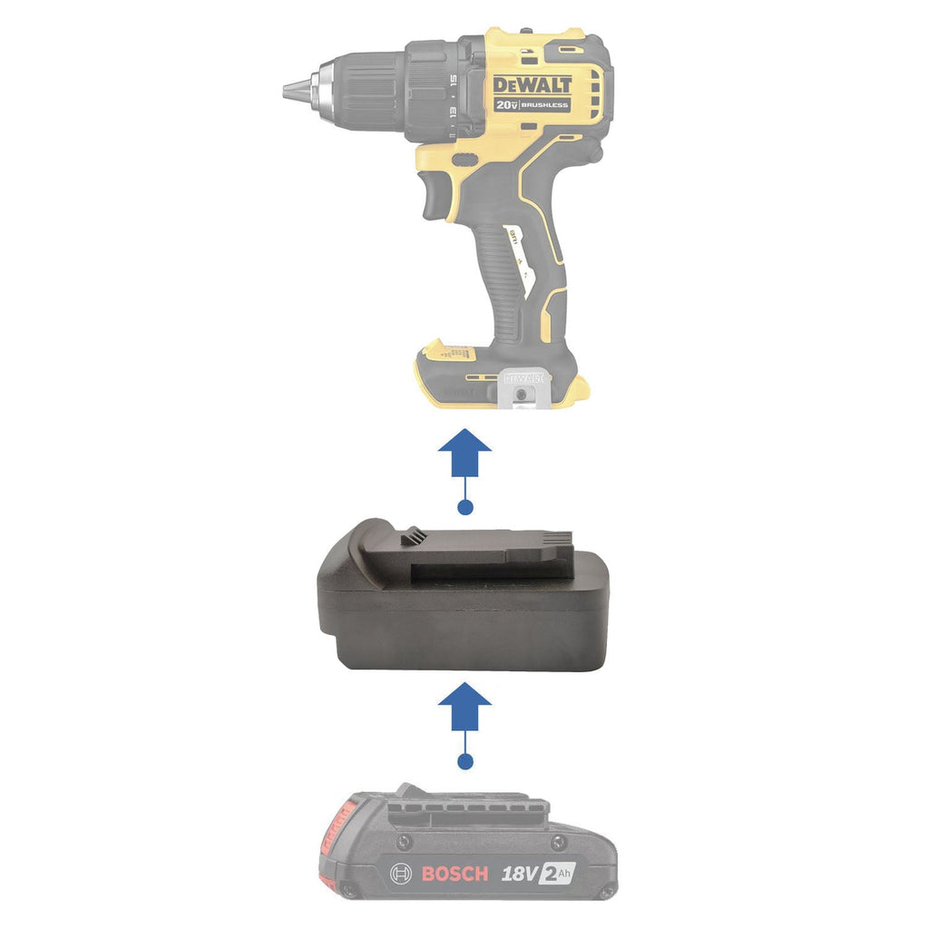 Bosch (Blue) 18V to DeWalt 20V Battery Adapter-0