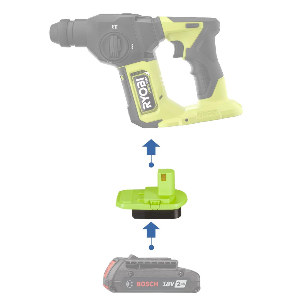 Bosch (Blue) 18V to Ryobi 18V Battery Adapter-0