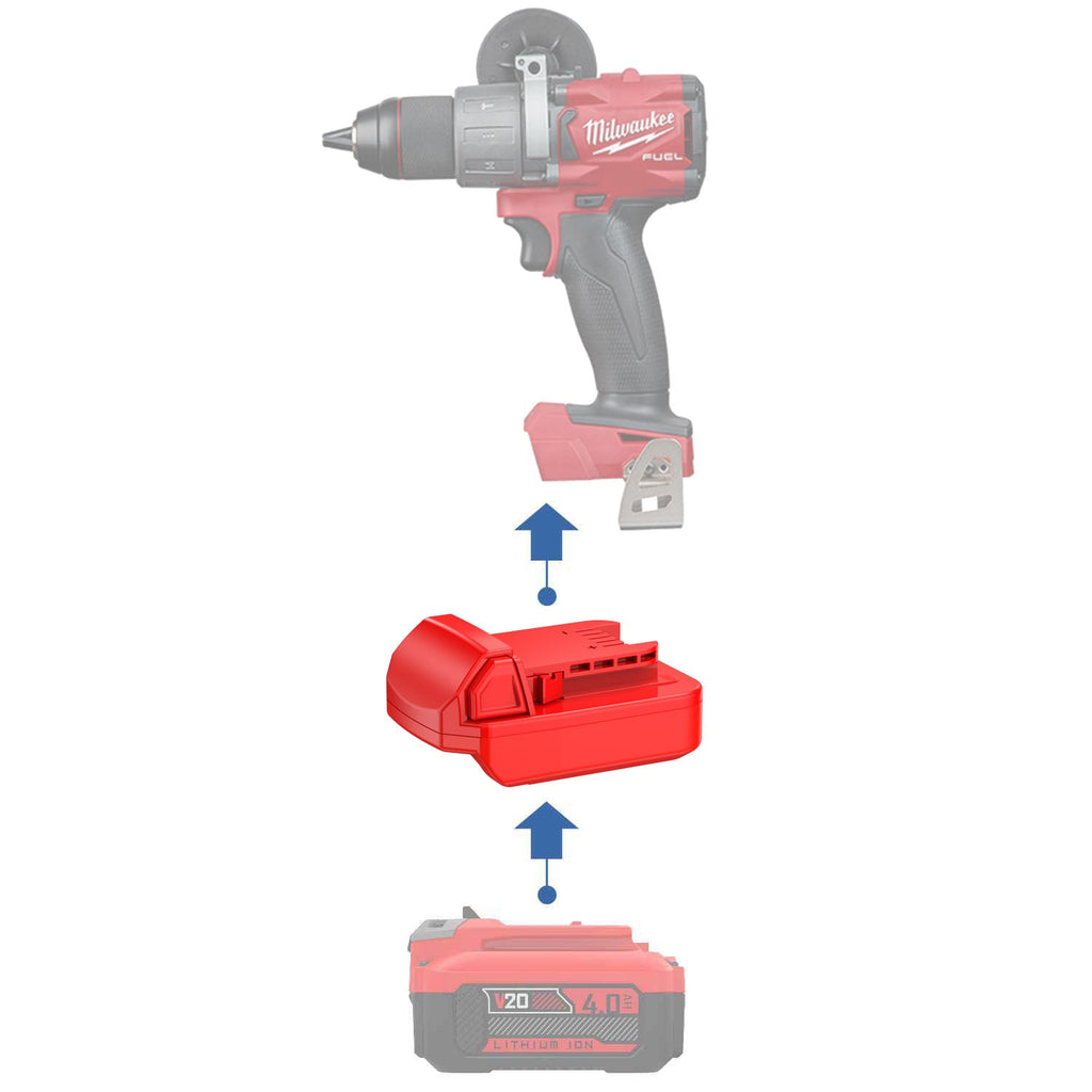 Craftsman 20V to Milwaukee 18V Battery Adapter-0