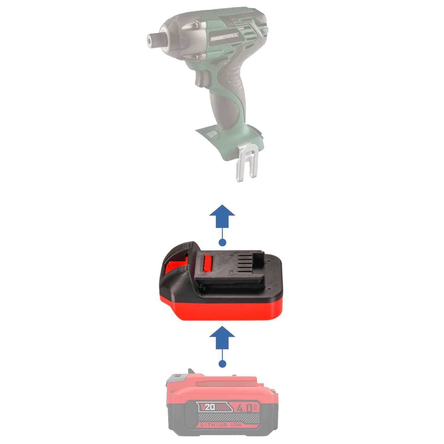 Craftsman 20V to Masterforce 20V Battery Adapter-0
