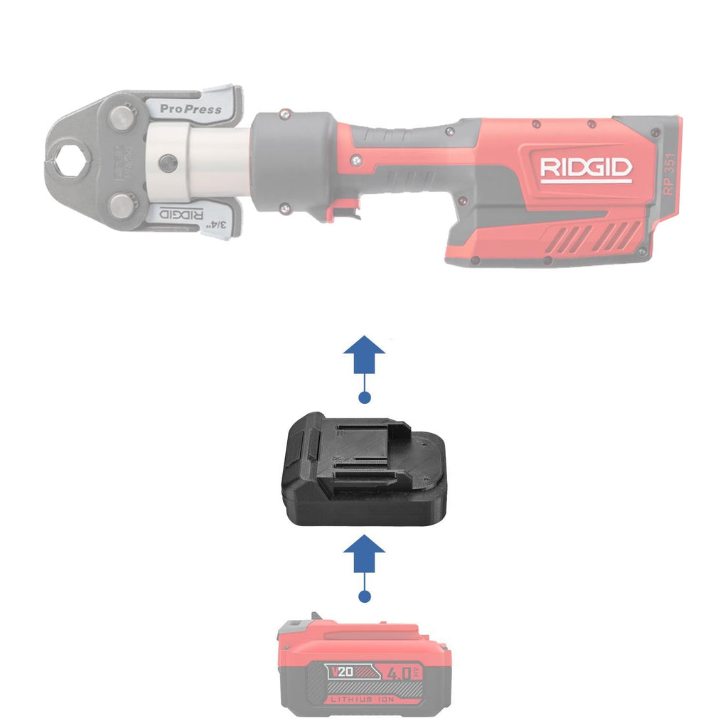 Craftsman 20V to RIDGID RED 18V Battery Adapter-0