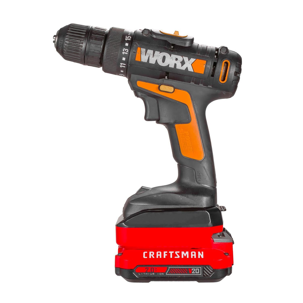 Craftsman 20V to WORX 20V PowerShare (Orange) Battery Adapter-2