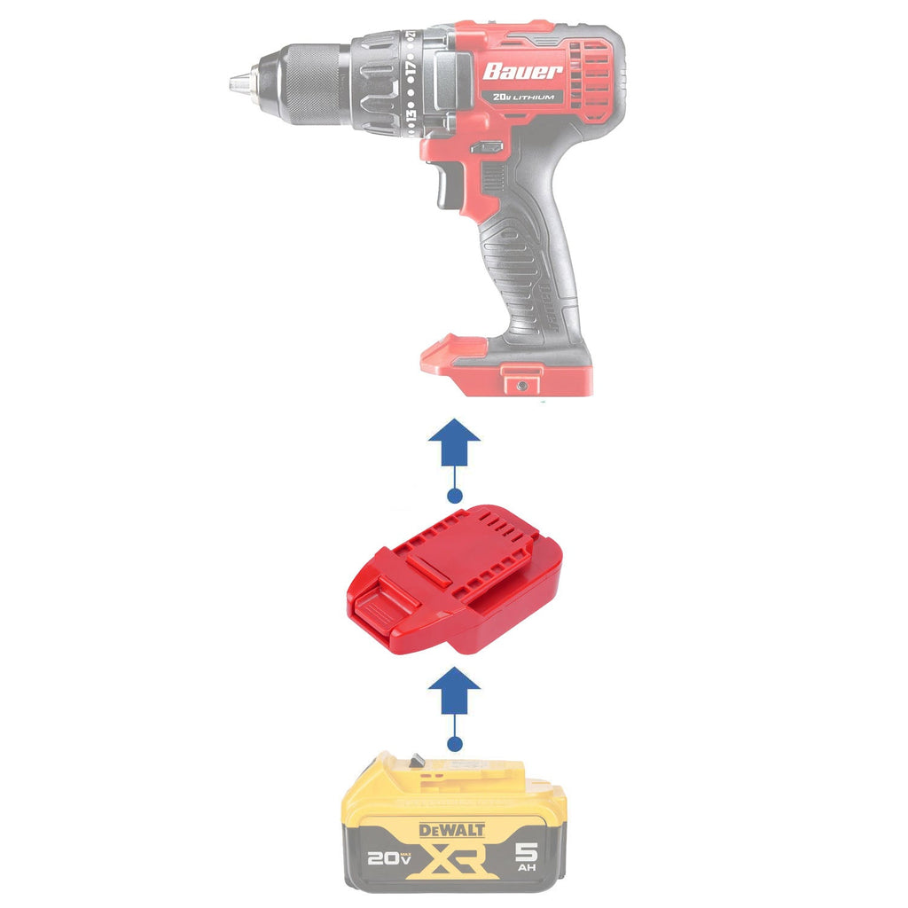 DeWalt 20V to Bauer 20V Battery Adapter-0