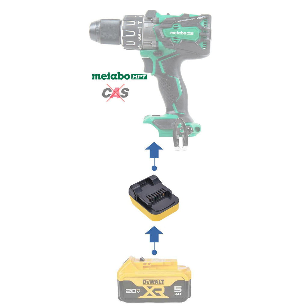 DeWalt 20V to Metabo HPT 18V Battery Adapter-0