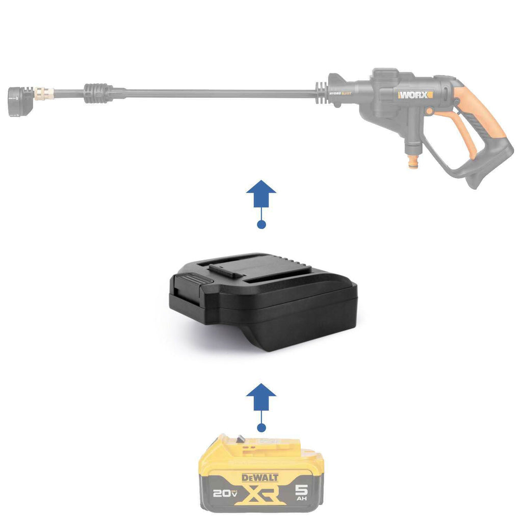 DeWalt 20V to WORX 20V PowerShare (Orange) Battery Adapter-0