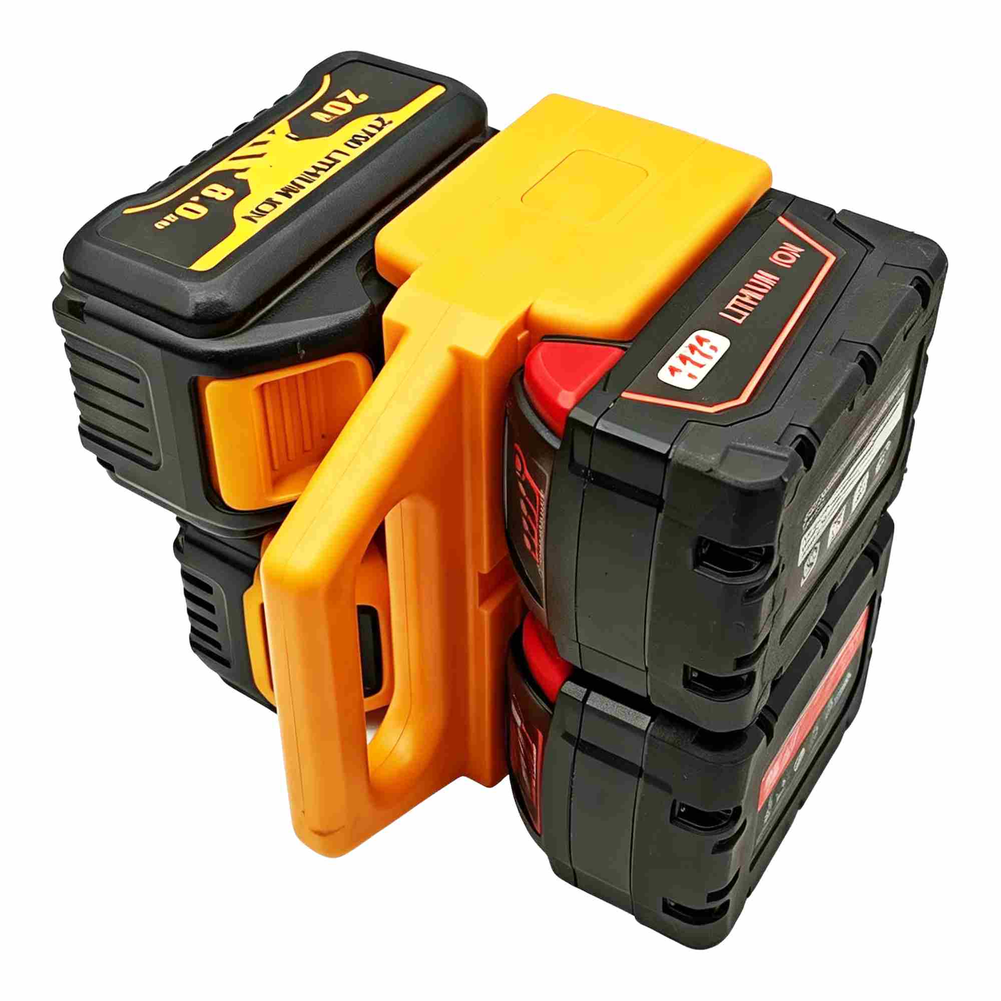 4-Bank Battery Holder & Carrier for DeWalt 20V MAX / 18V XR Batteries-1