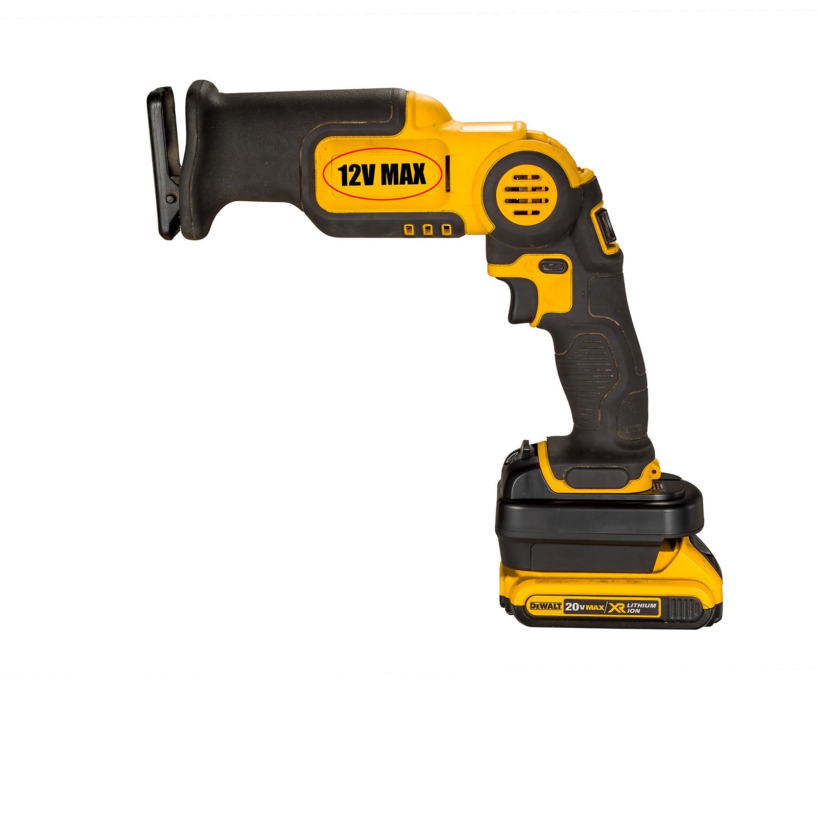 DeWalt 20V to DeWalt 12V Battery Adapter-1
