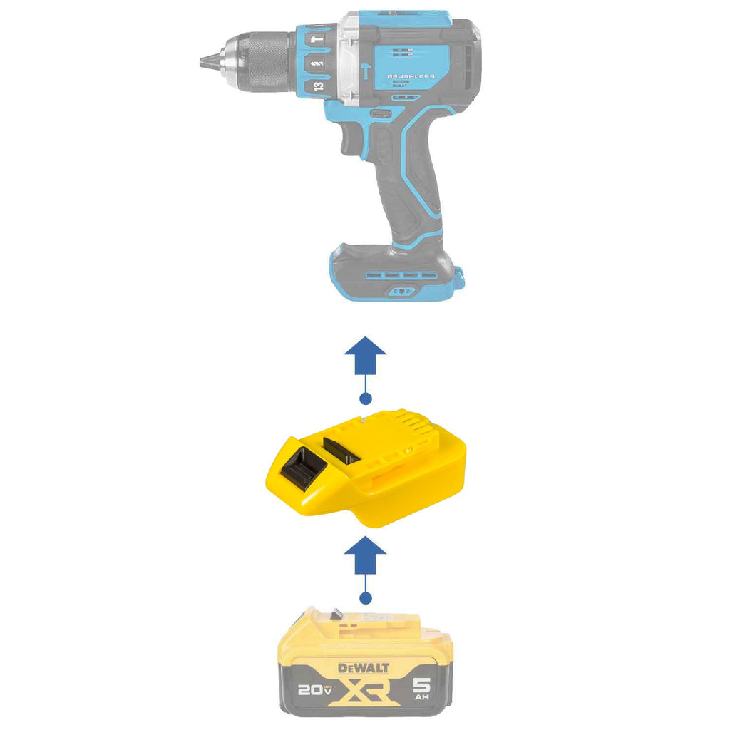 DeWalt 20V to Hercules 20V Battery Adapter (with BMS, Vacuum Pump Compatible)-0