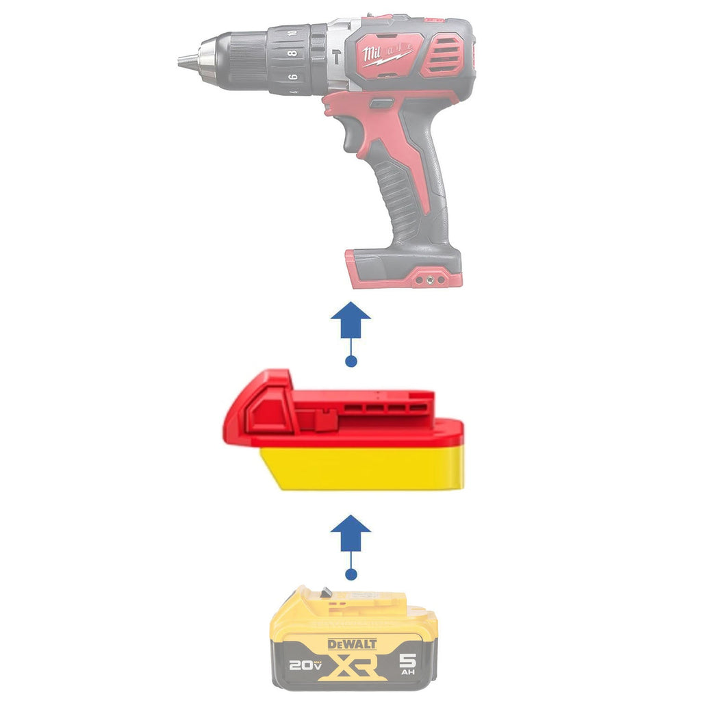 DeWalt 20V to Milwaukee 18V Battery Adapter-0