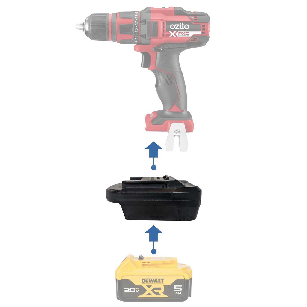 DeWalt 20V to Ozito PXC 18V Battery Adapter-0