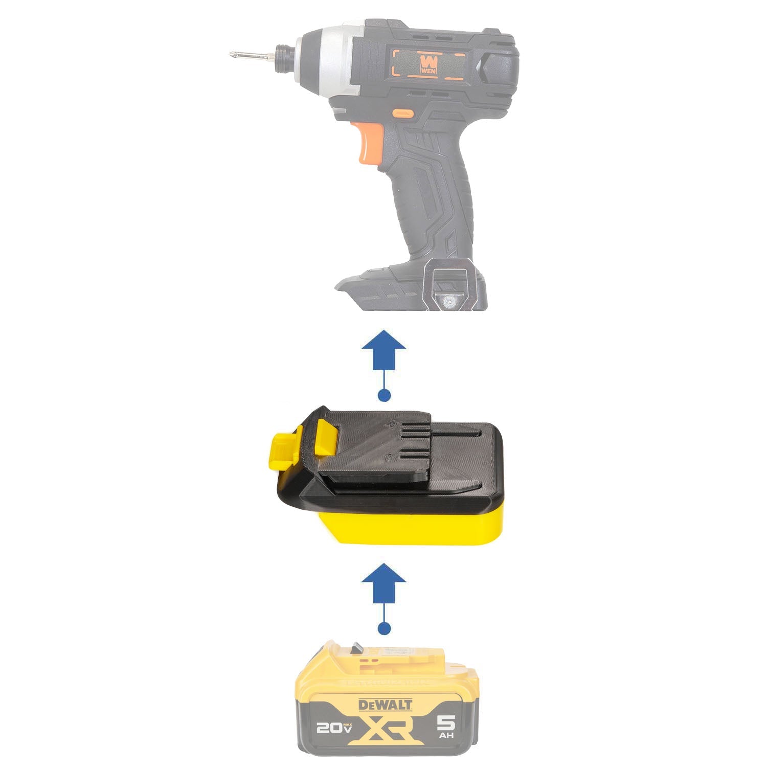 DeWalt 20V to WEN 20V Battery Adapter-0