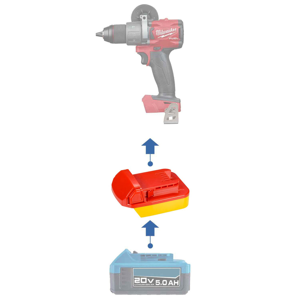 Hercules 20V to Milwaukee 18V Battery Adapter-0