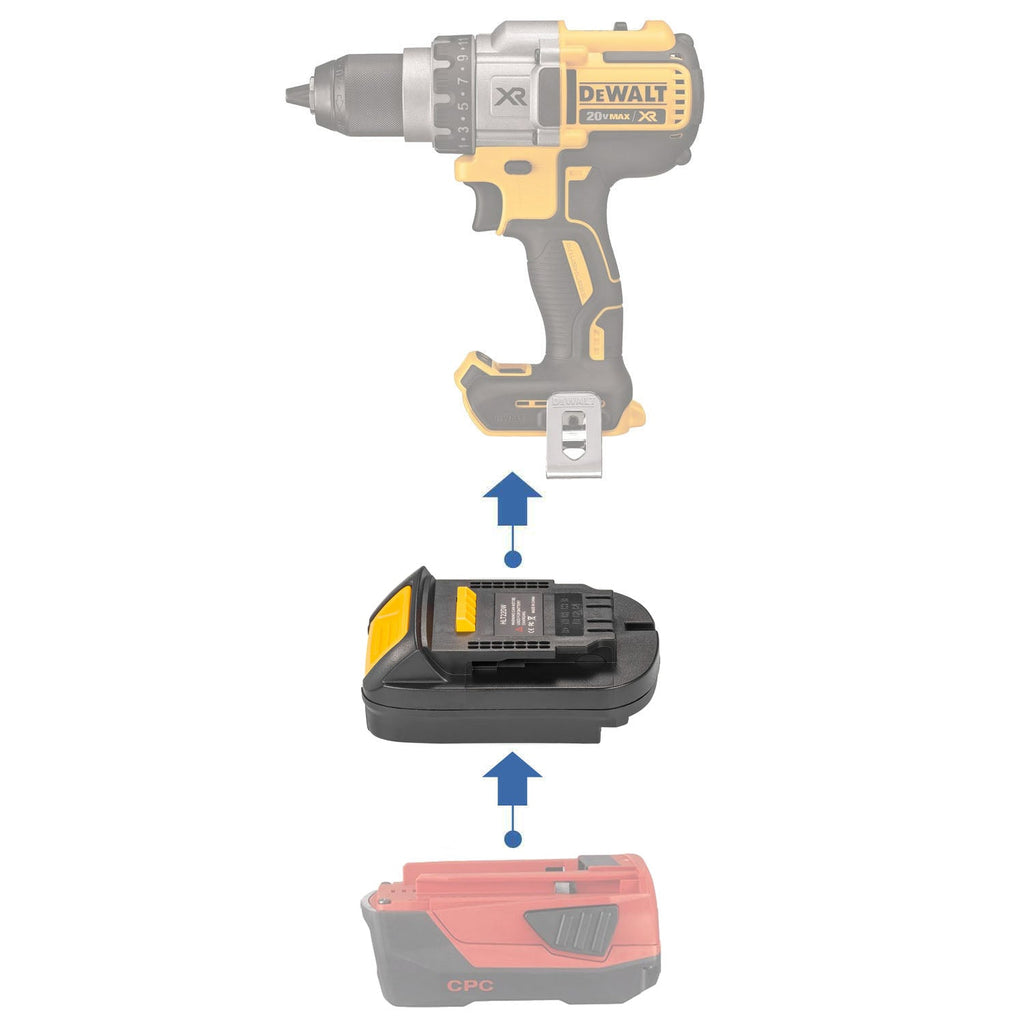 Hilti 22V to DeWalt 20V Battery Adapter-0