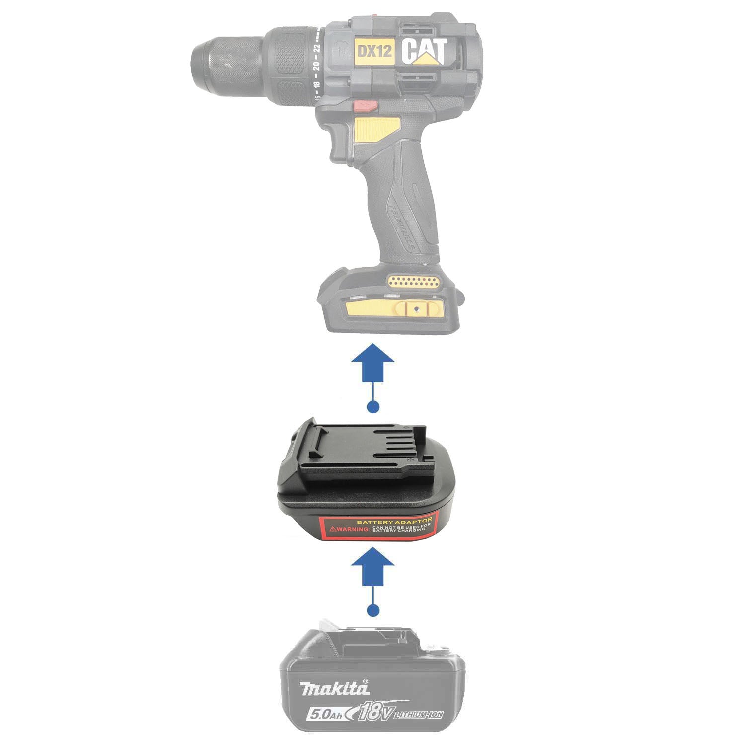 Makita 18V to CAT 18V Battery Adapter-0