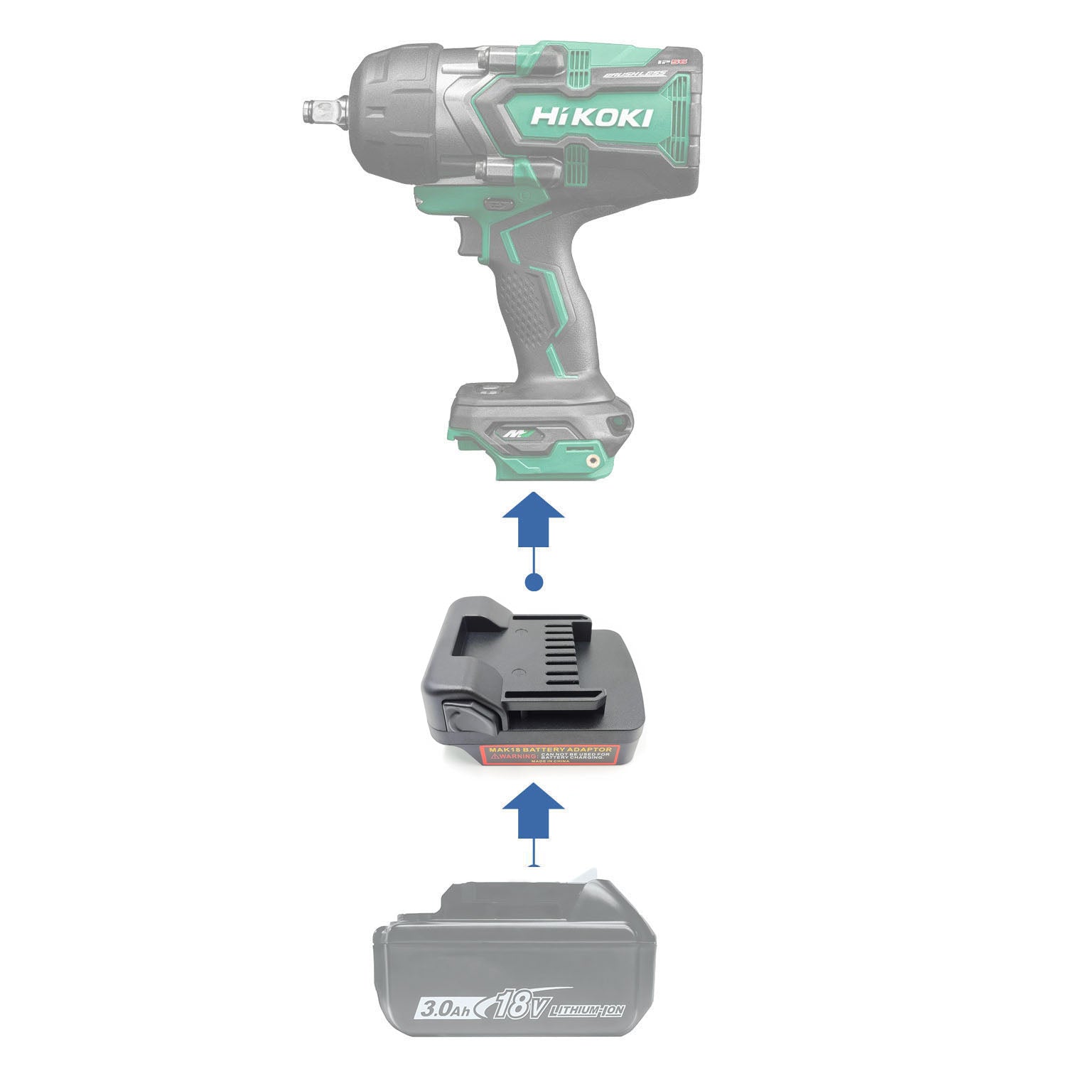 Makita 18V to Hikoki 18V Battery Adapter-0