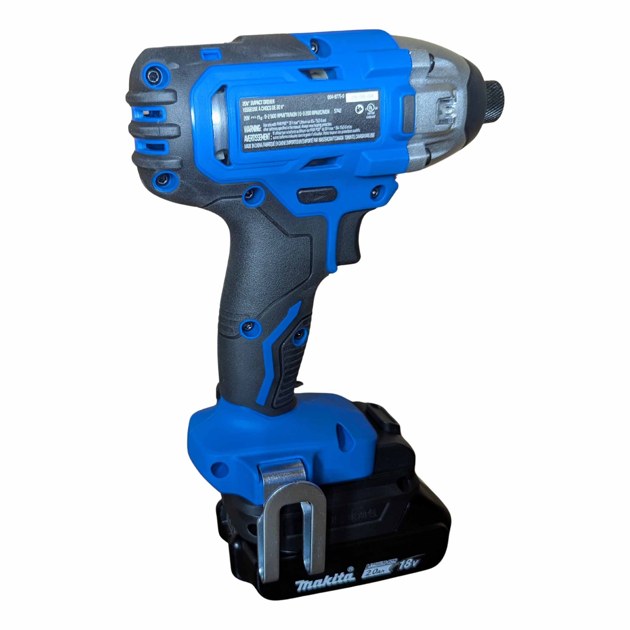 Makita 18V to Mastercraft 20V (Blue) Battery Adapter-2