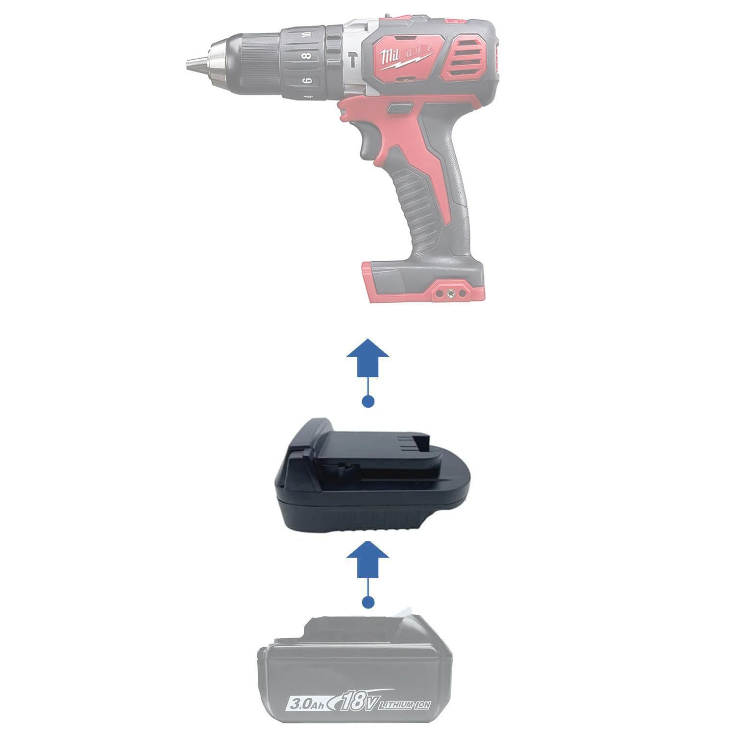 Makita 18V to Milwaukee 18V Battery Adapter-0