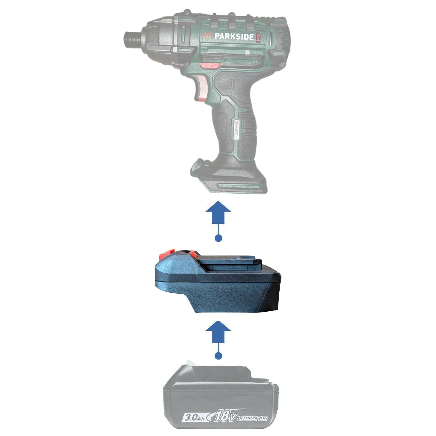 Makita 18V to Parkside X20V Battery Adapter-0