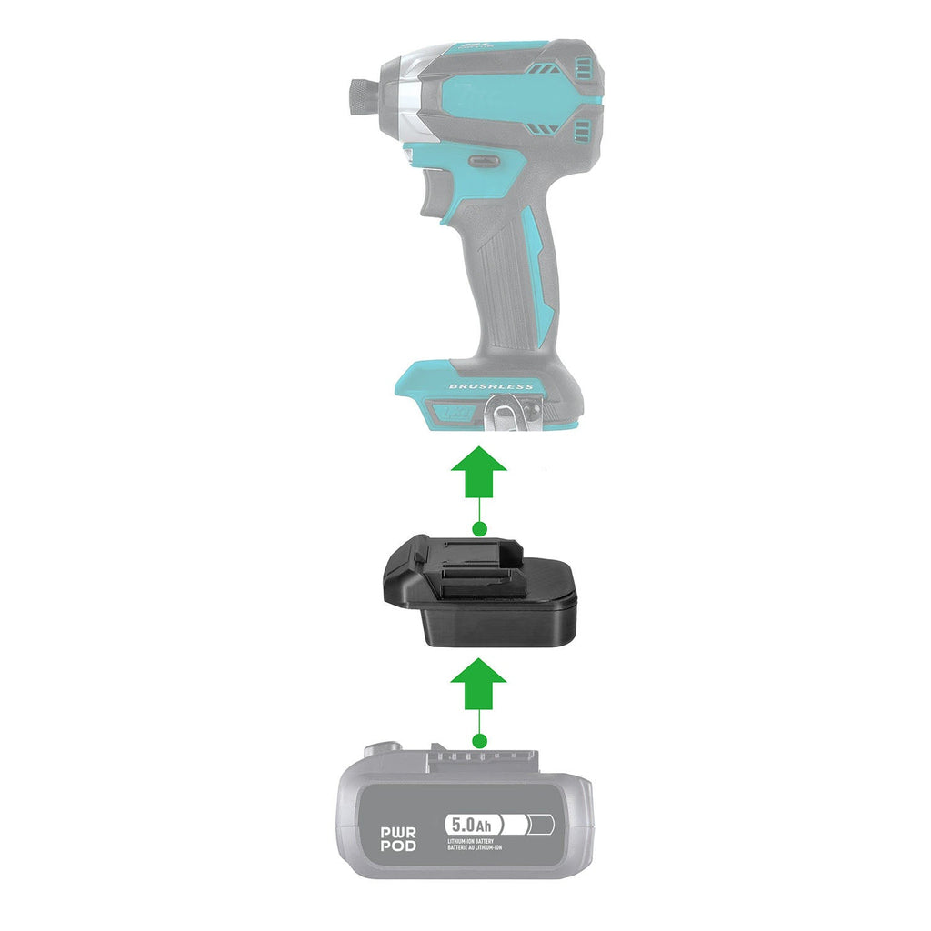 Mastercraft 20V (Blue) to Makita 18V Battery Adapter-0