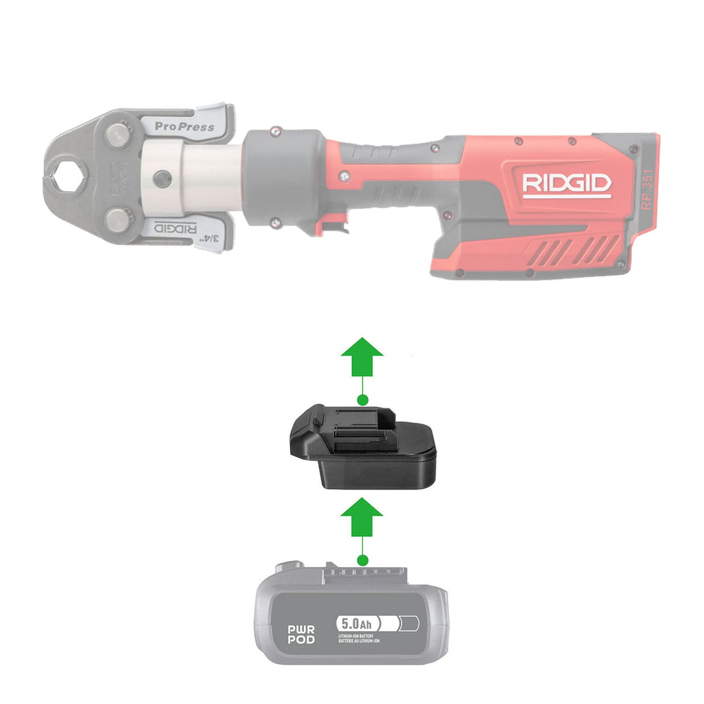Mastercraft 20V (Blue) to RIDGID RED 18V Battery Adapter-0