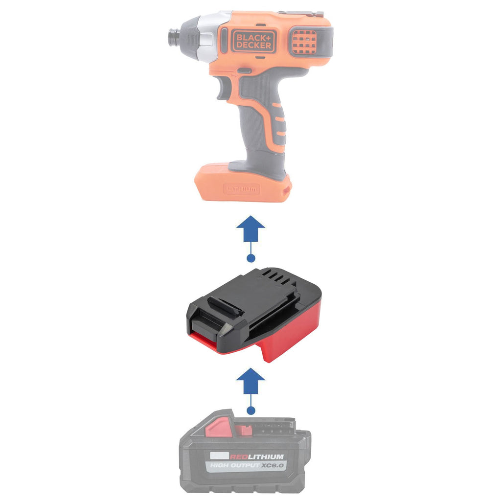 Milwaukee 18V to Black and Decker 20V Battery Adapter-0
