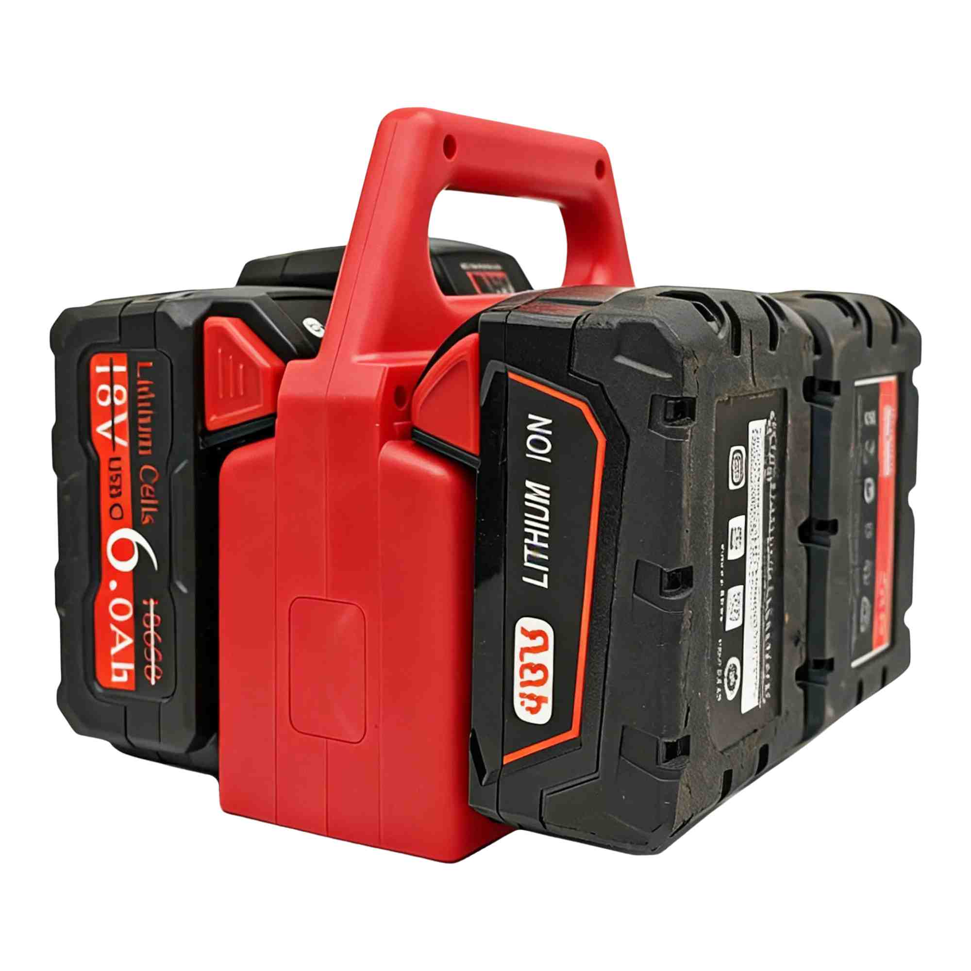 4-Bank Battery Holder & Carrier for Milwaukee M18 18V Batteries-1