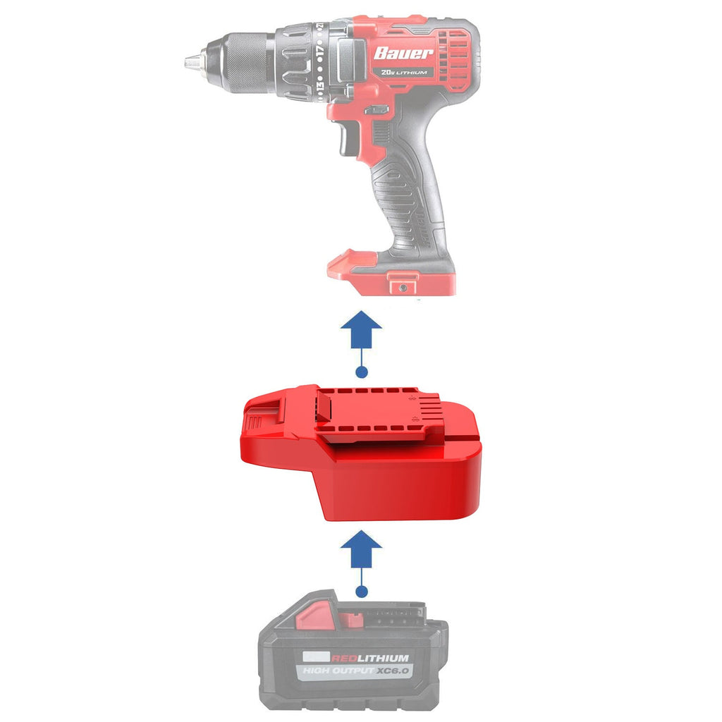 Milwaukee 18V to Bauer 20V Battery Adapter-0