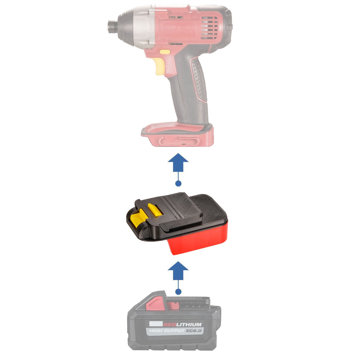Milwaukee 18V to Chicago Electric 18V Battery Adapter-0