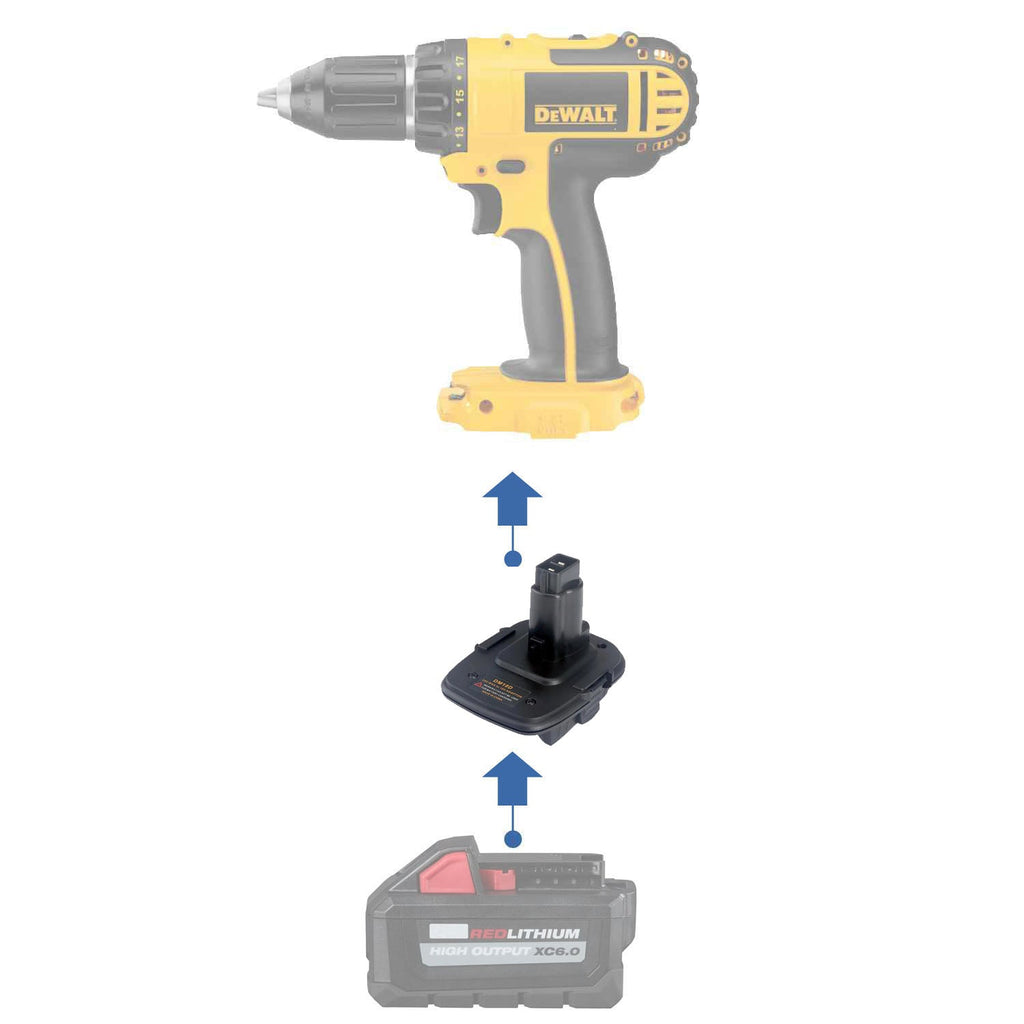 Milwaukee 18V to DeWalt 18V Battery Adapter-0