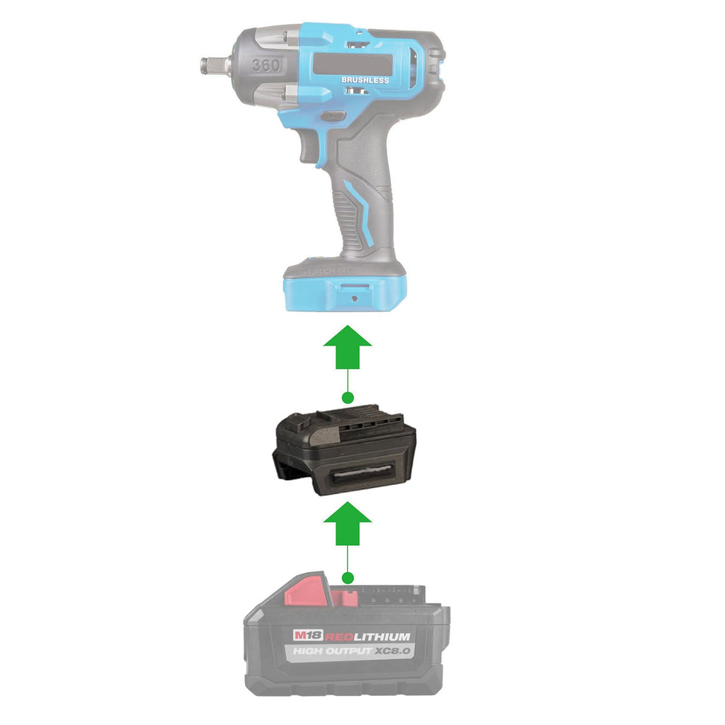 Milwaukee 18V to Mastercraft 20V (Blue) Battery Adapter-0